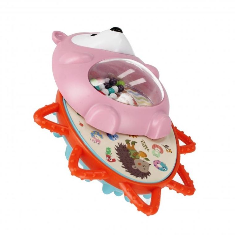 Mega Creative, jeżyk, grzechotka gryzak, 2w1, 1 szt.