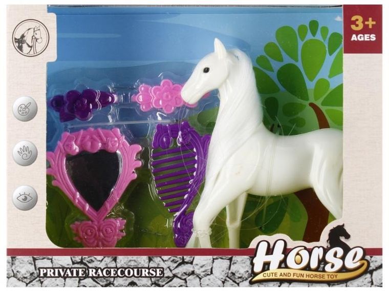 Mega Creative, koń, figurka z akcesoriami, 12 cm
