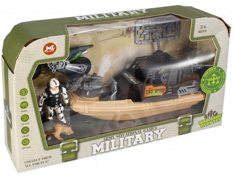 Mega Creative, łódka wojskowa z akcesoriami