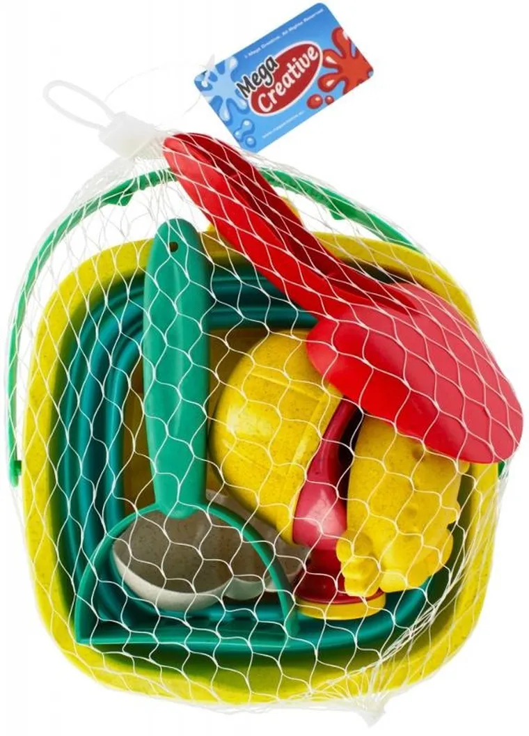 Mega Creative, wiaderko do piasku z akcesoriami