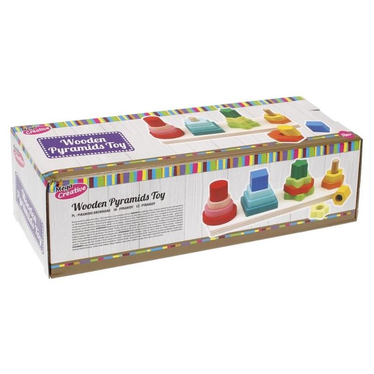Mega Creative, Wooden, piramidka drewniana
