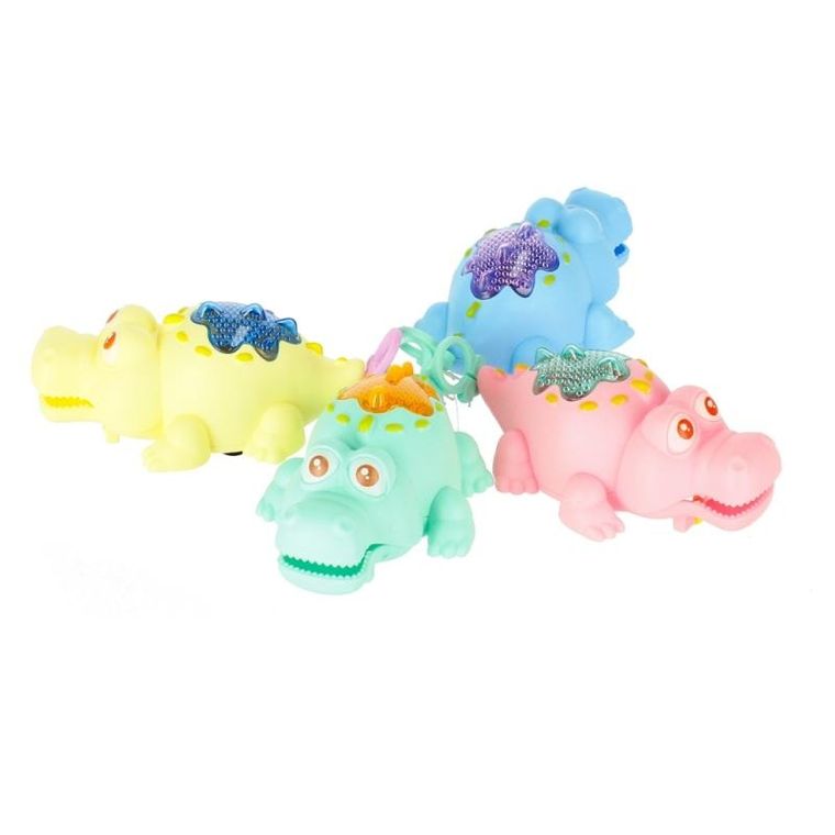 Mega Creative, zabawka naciągana, krokodyl świecący, 13 cm