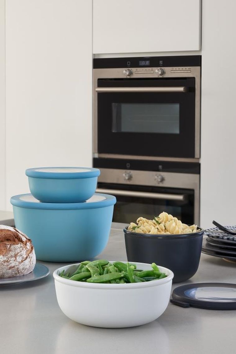 Mepal, Cirqula, zestaw 3 misek, okrągła, Nordic Blue, 500+1000+2000 ml