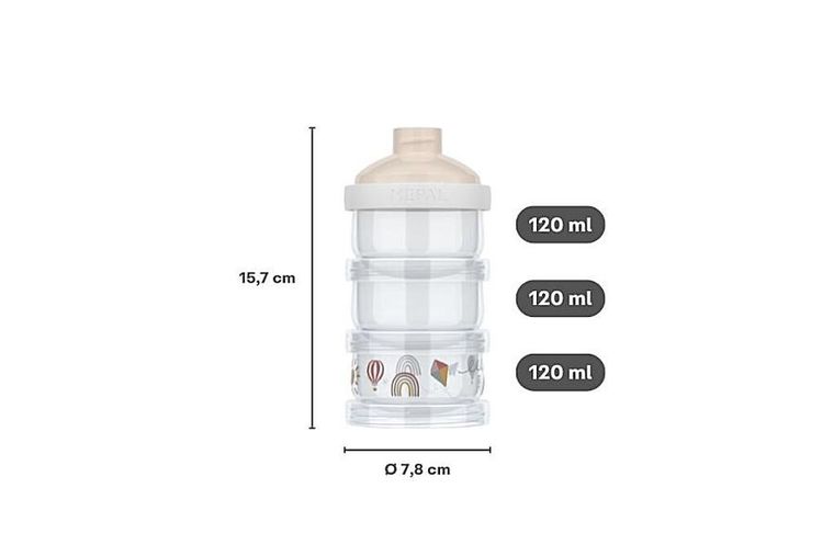 Mepal, Mio, Little Goose, pojemnik na mleko w proszku, 3-częściowy