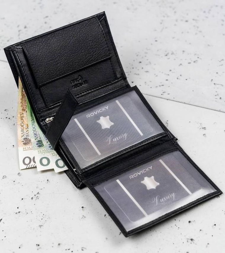 Męski portfel skórzany średnich rozmiarów, Ronaldo