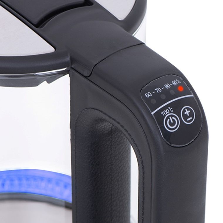 Mesko, czajnik szklany z regulacją temperatury, 1,7 l, MS 1301B