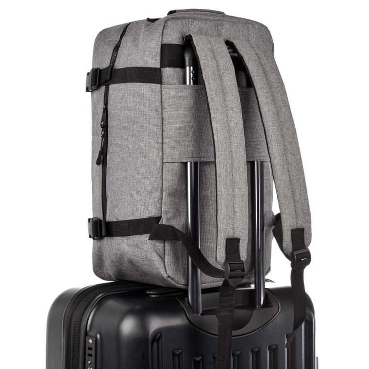 Meteor, Hermod, plecak podróżny, bagaż podręczny do samolotu, szary melanż, 20l
