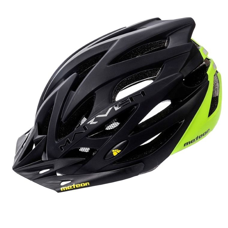 Meteor, Marven, kask rowerowy, rozmiar L, 58-61 cm, biało-szary