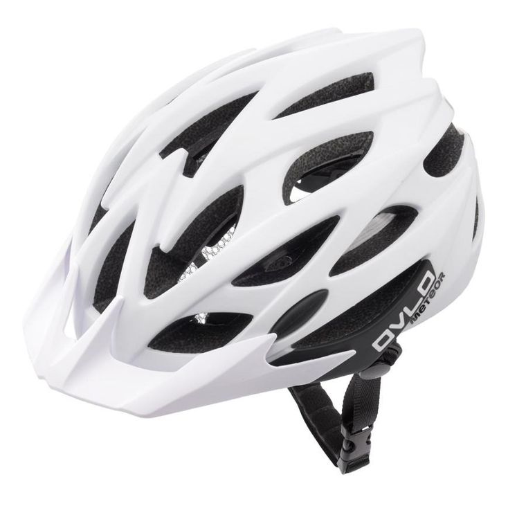 Meteor, Ovlo, kask rowerowy, biały, S 52-56 cm