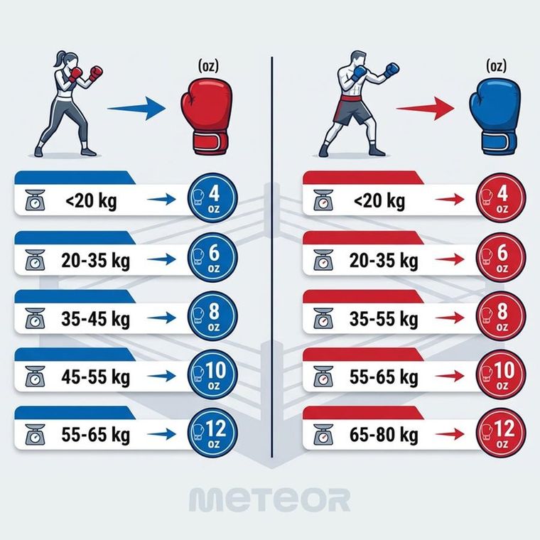 Meteor, rękawice bokserskie, 10 oz