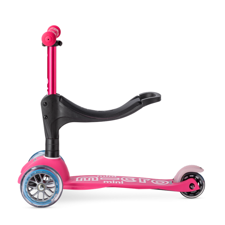 Micro Mobility, Mini 3w1 Deluxe Plus, hulajnoga 3-kołowa, pink