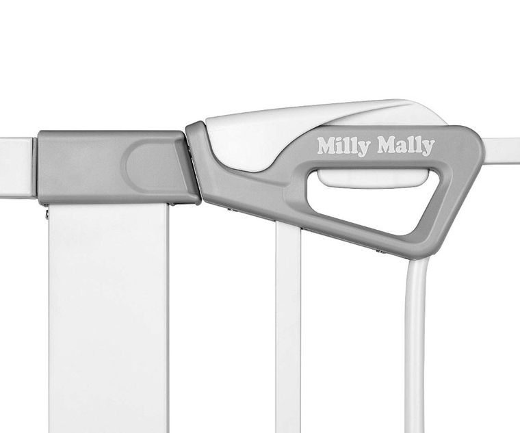 Milly Mally, Guardy, barierka zabezpieczająca na schody z rozszerzeniami, white, 76-104 cm