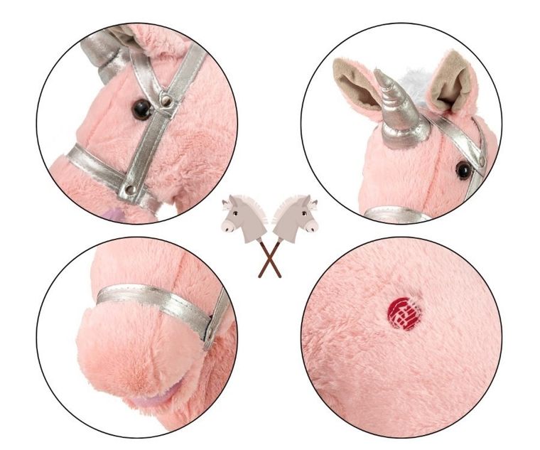 Milly Mally, Hobby Horse, konik na kiju, light pink