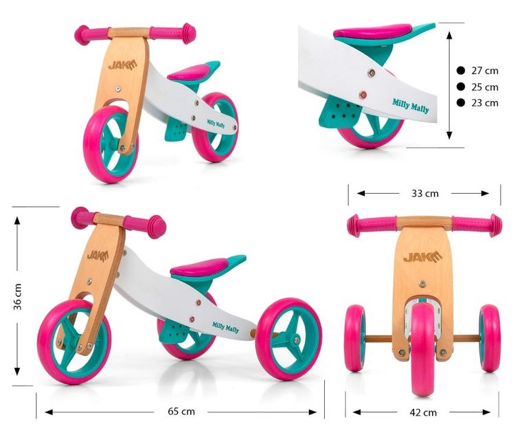 Milly Mally, Jake, rowerek 2w1, Classic Candy