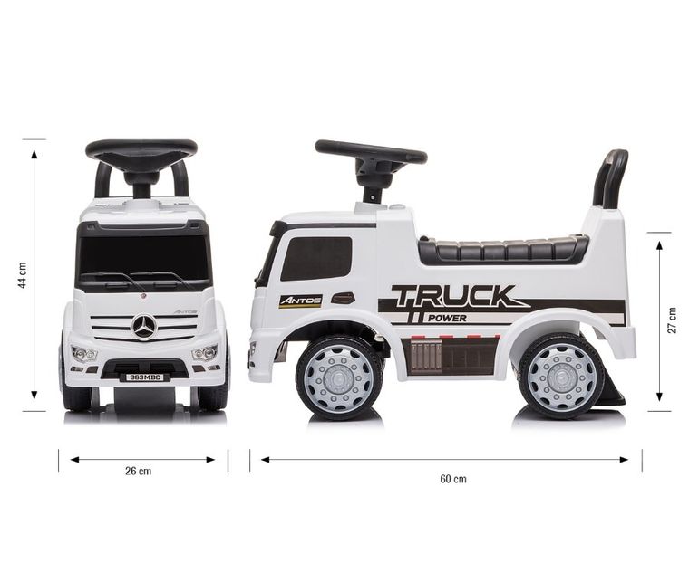 Milly Mally, Mercedes Antos, jeździk, pojazd, White