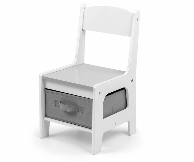 Milly Mally, zestaw mebli, stolik i dwa krzesełka, Sven White