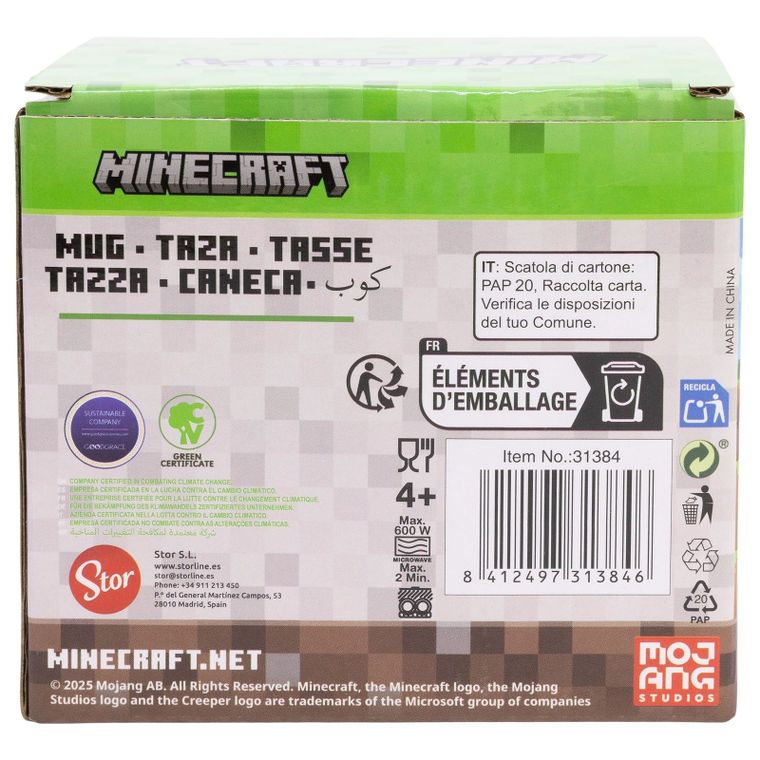 Minecraft, kubek ceramiczny, 325 ml