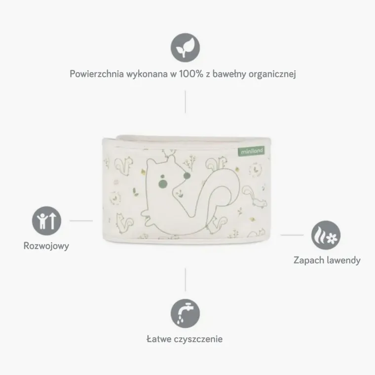 Miniland, pas antykolkowy dla dziecka, wiewiórka