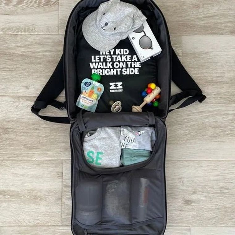 MiniMeis, G5, plecak dla rodzica, Black