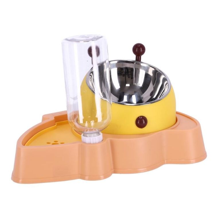 Miska z automatycznym dozownikiem wody dla psa i kota 2w1, różowa