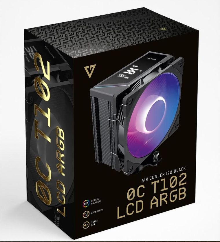 Modecom, Volcano 0C T102 LCD ARGB, chłodzenie powietrzne, czarne