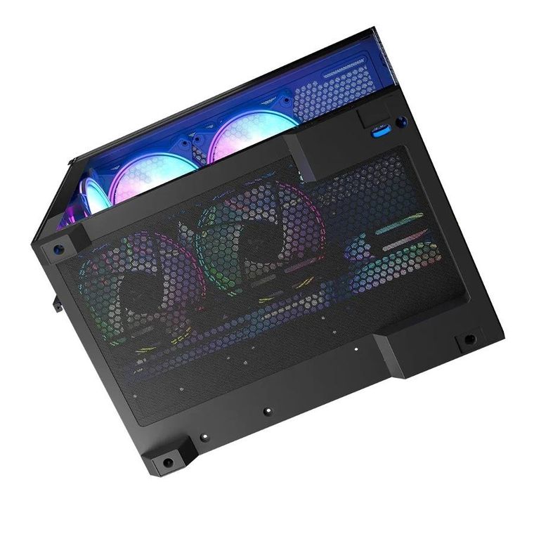 Modecom, Volcano Panorama APEX ARGB 7F Midi, obudowa komputerowa, szara