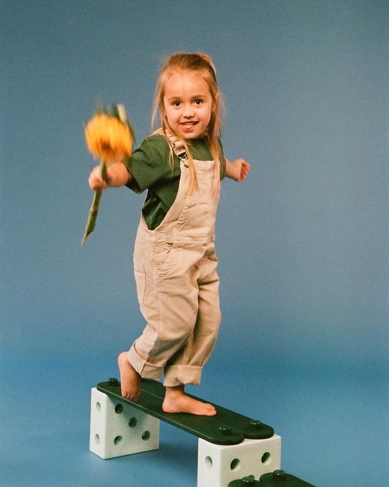 Modu, Balance Track, zestaw z deskami aktywizującymi, Ocean Mint/Forest Green