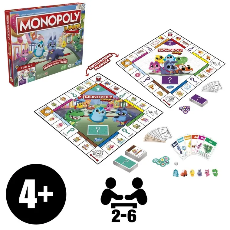Monopoly Junior, gra familijna 2w1