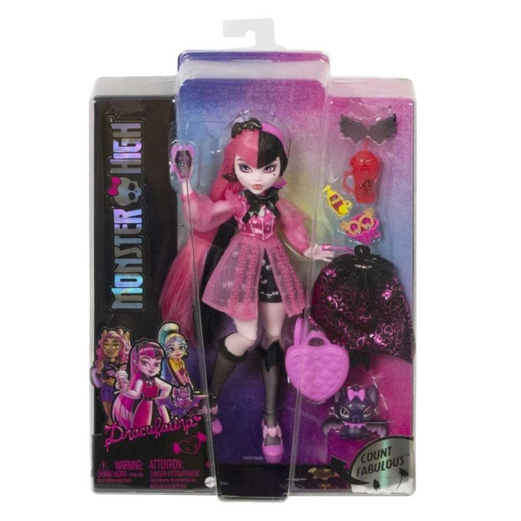 Monster High, Draculaura, lalka podstawowa z akcesoriami