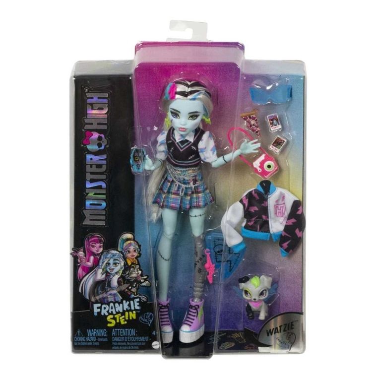 Monster High, Frankie Stein, lalka podstawowa z akcesoriami
