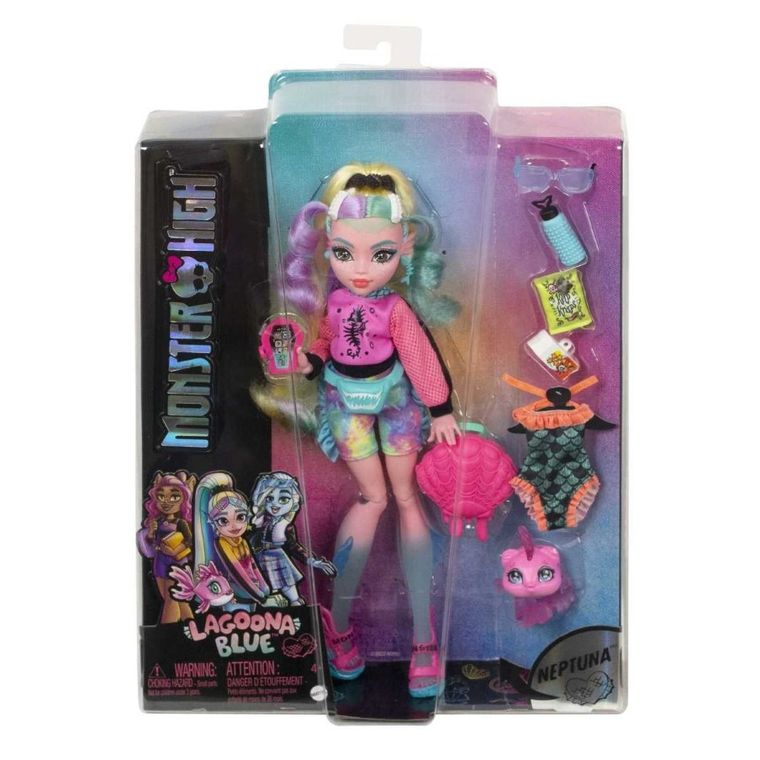 Monster High, Lagoona Blue, lalka podstawowa z akcesoriami