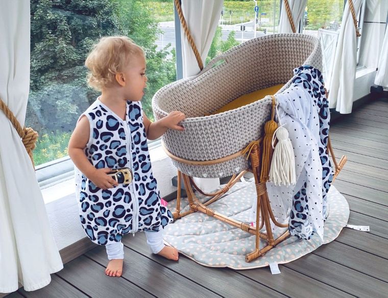 Motherhood, Ocelot Łososiowy, śpiworek muślinowy z nogawkami, TOG 0.5, 18-30 m