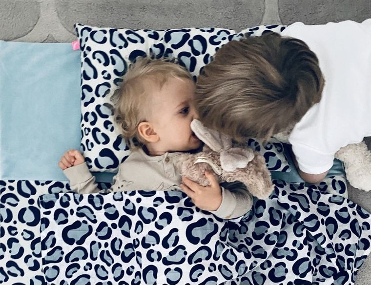 Motherhood, Ocelot Łososiowy, zestaw przedszkolaka, kołdra z z poduszką