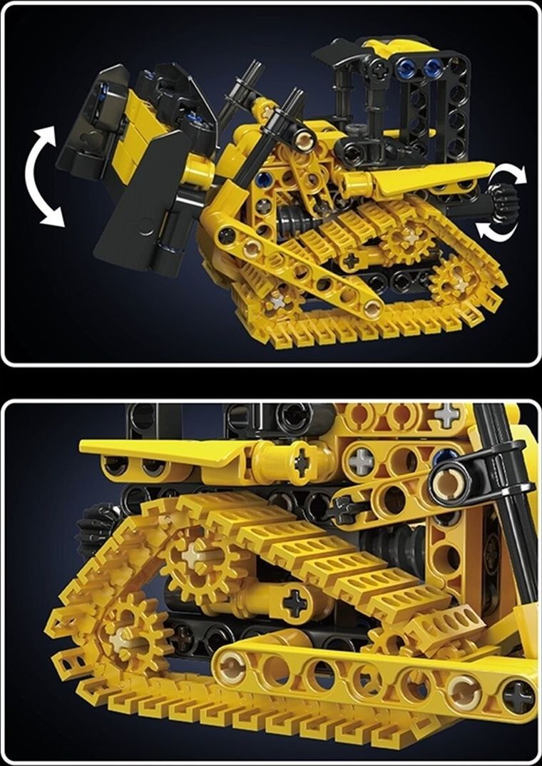 Mould King, Crawler Bulldożer, klocki, 244 elementów