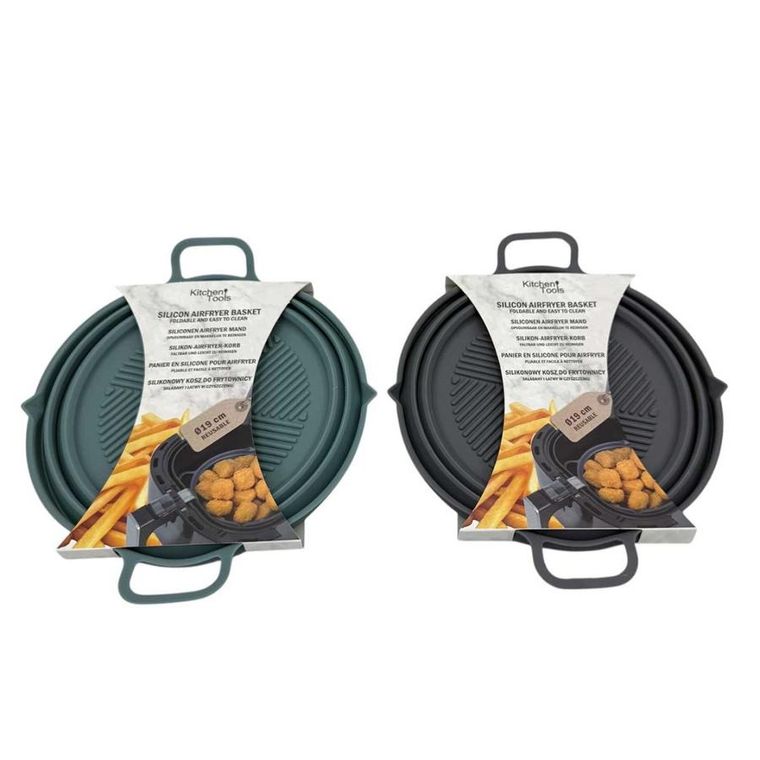 Mplco, wkład silikonowy do frytownicy, składany, okrągły, 19 cm