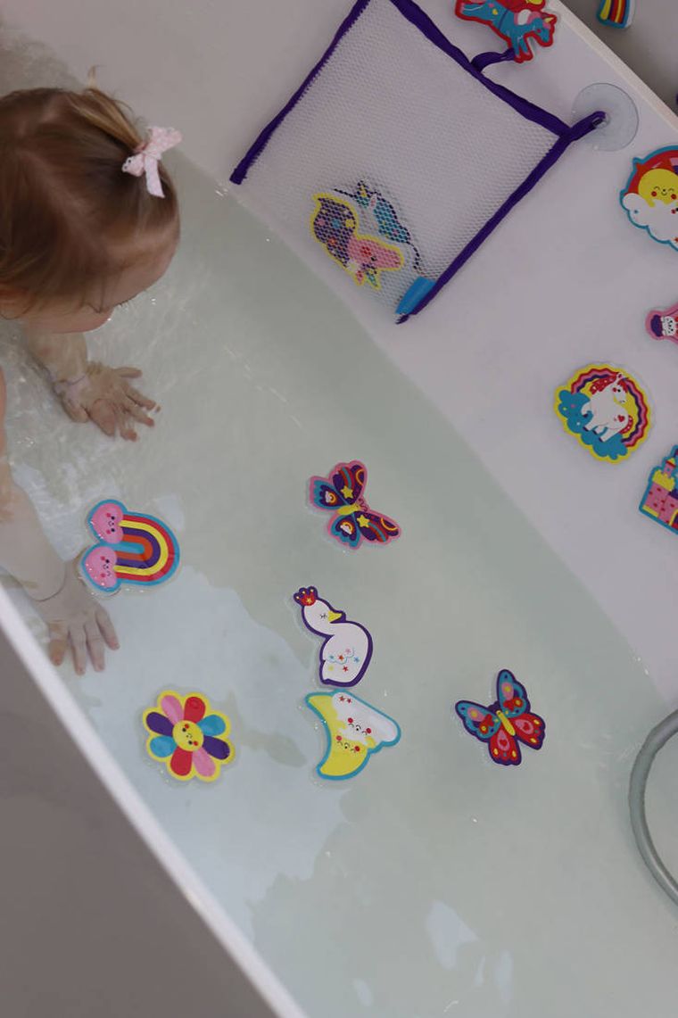 Mudpuppy, Marzenia jednorożca, piankowe figurki do kąpieli, 20 elementów