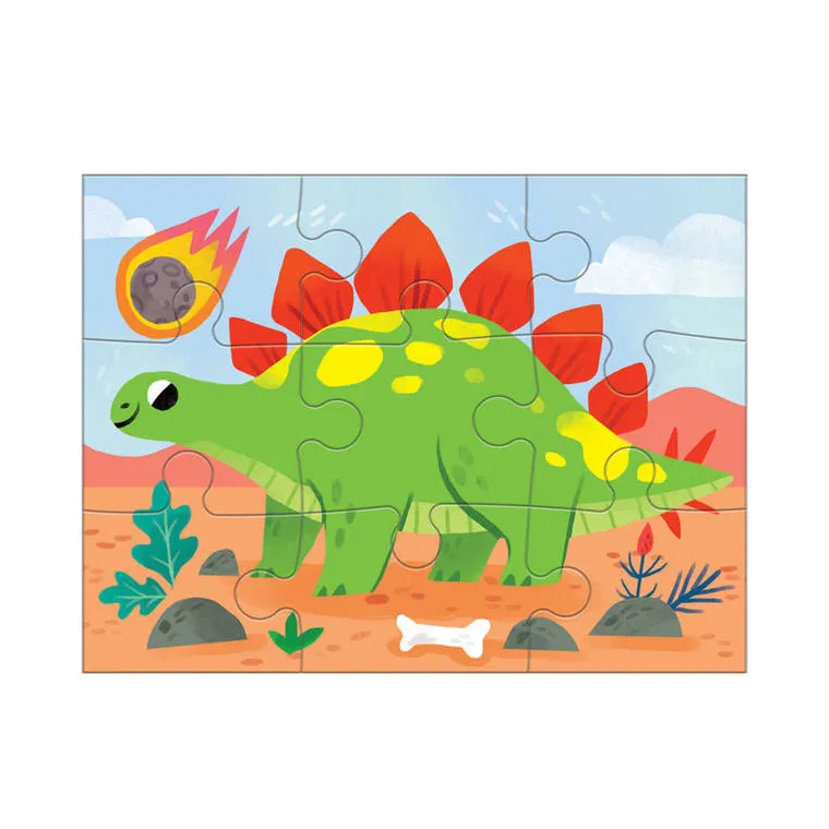 Mudpuppy, Mój przyjaciel dinozaur, puzzle progresywne, 4, 6, 9 i 12 elementów
