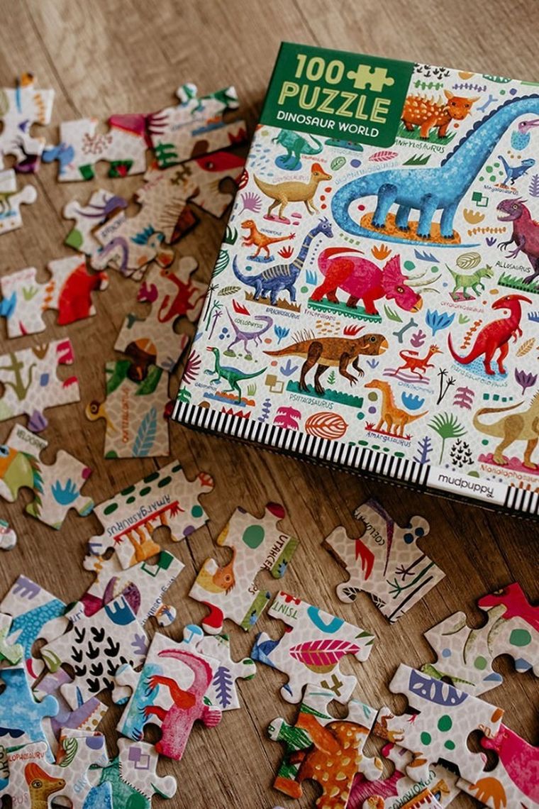 Mudpuppy, Potężne dinozaury, puzzle, 100 elementów