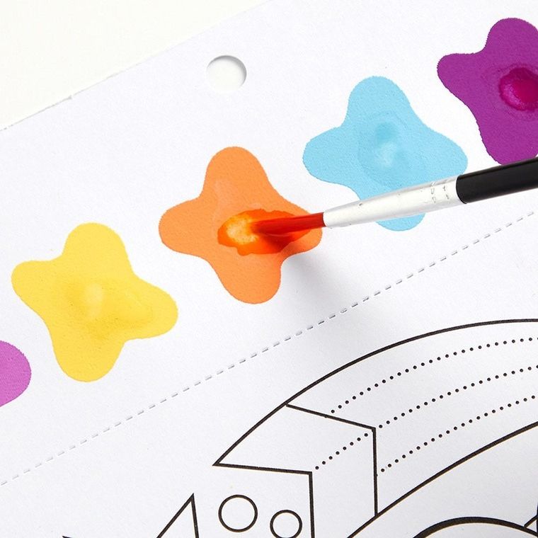 Mudpuppy, Sen jednorożca, kolorowanka akwarelowa z pędzelkiem