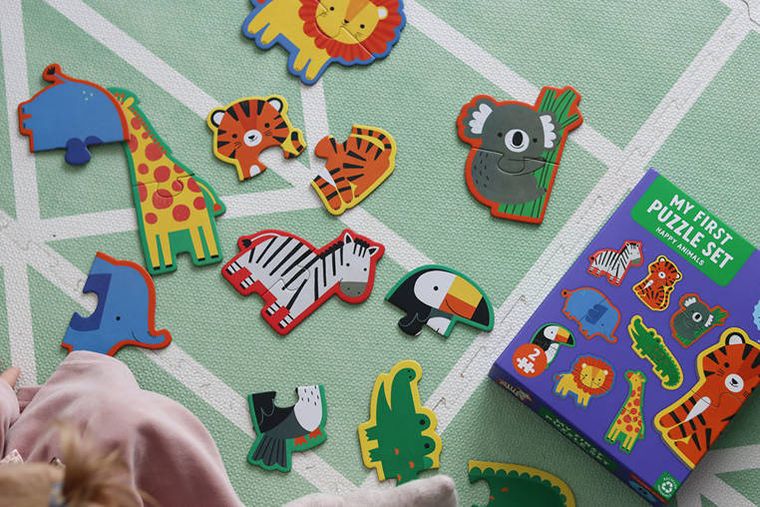 Mudpuppy, Szczęśliwe zwierzątka, Pierwsze puzzle, 8 elementów