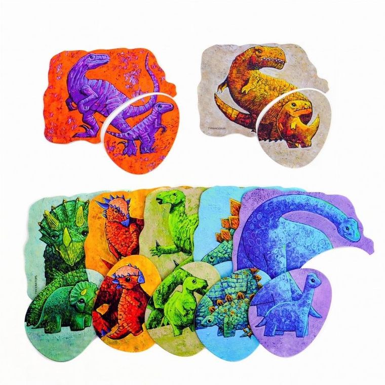 Muduko, Dinozaury i ich dzieci, puzzle dwuelementowe