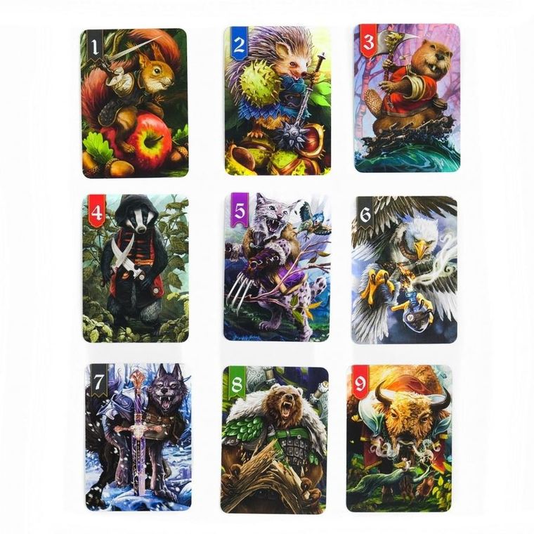 Muduko, Spór o Bór, strategiczna gra karciana dla 2 osób