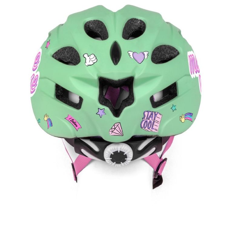 Myszka Minnie, kask rowerowy, in-mold, mint