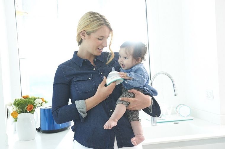 Nanobebe, smoczek silikonowy na butelkę o wolnym przepływie, 0m+, 2 szt.