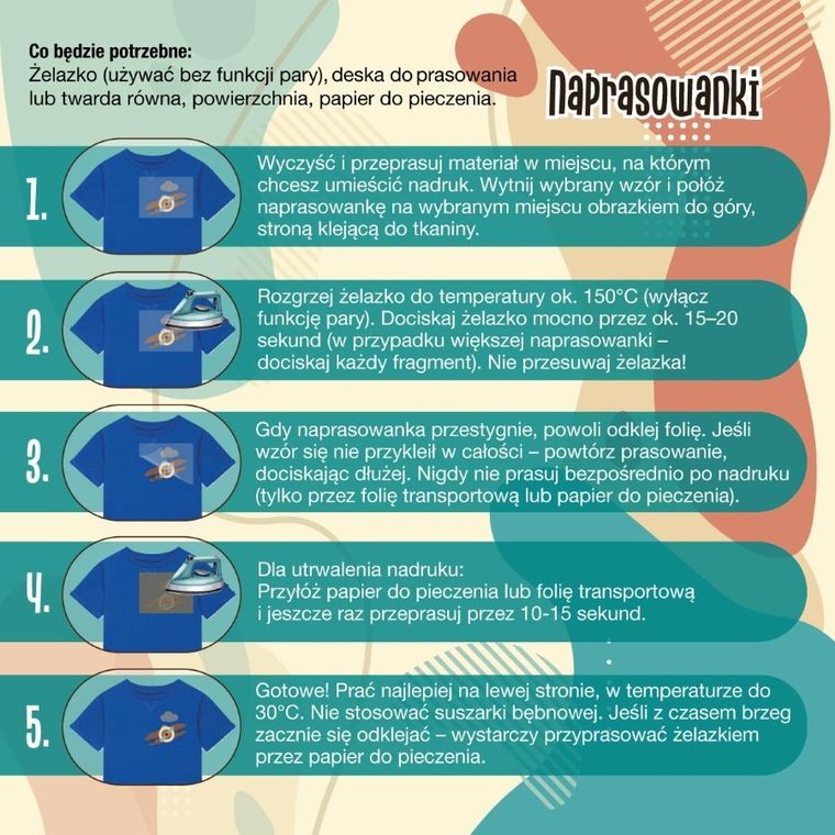 Naprasowanki, naplamki, 2 Misie, zestaw z plecakiem