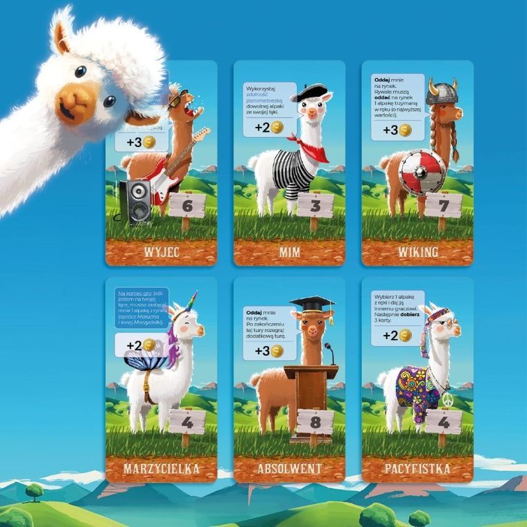 Nasza Księgarnia, Alpaki, gra familijna