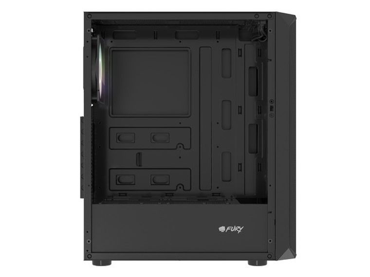 Natec, Fury Shobo SH4 RGB Midi Tower, obudowa komputerowa z oknem, czarna
