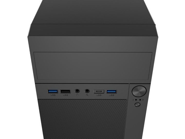 Natec, Helix, obudowa komputerowa, USB-C MATX Mini Tower, czarna
