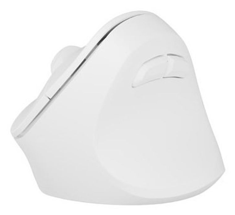 Natec, mysz bezprzewodowa, wertykalna, Crake 2, BT 5.2 + 2.4GHz, biała