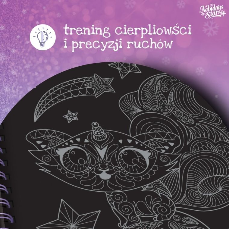 Nebulous Stars, Isadora, kolorowanki z czarnymi kartkami i pisakami